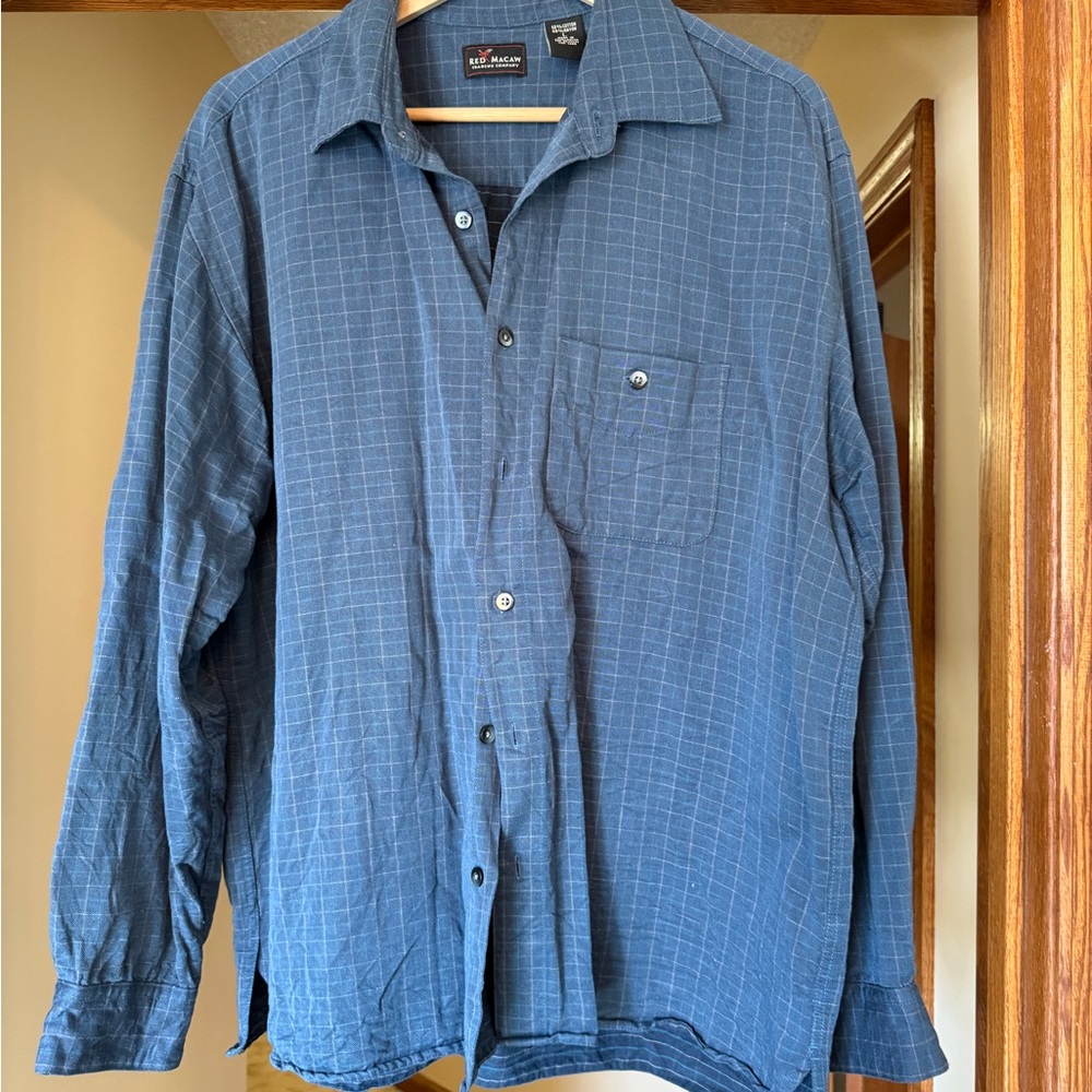 Blue Button-Up Shirt